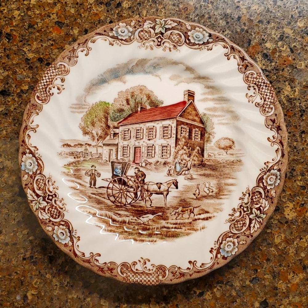 Seven Johnson Brothers Heritage Hall Pennsylvania Fieldstone bread and butter